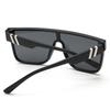 New Fashion Large Frame Sunglasses Luxury  Design One Piece True Film Eyewear Classic Outdoor Beach Sun Glasses Uv400