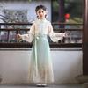 Новый набор Hanfu для девочек 2026 года – Юбка Мамиань в китайском стиле, повседневная одежда для маленьких девочек