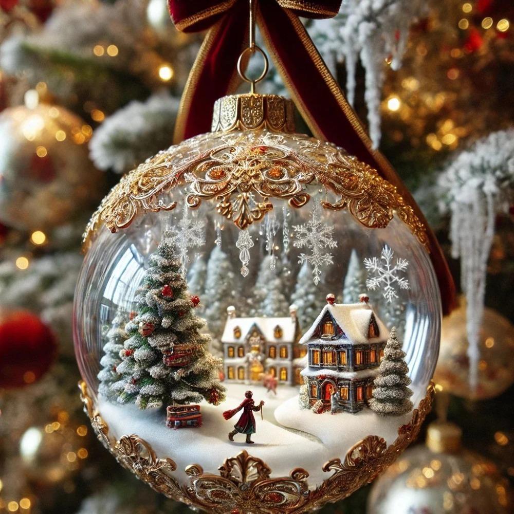 Fairy Tale Planet Christmas Tree Decoration Acrylic Flat Acrylic Hanging Decoration  Holiday Party
