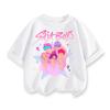Children's T-shirt Girls' Casual Top Short Sleeve Cartoon Printed Pattern T-Shirt Girls