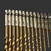 Tungsten Carbide Twist Drill Bit Power Tool High Speed Steel HSS Titanium Coated Drill Bit Set 1/4