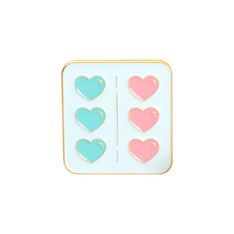 Медицинская эмалированная брошь в форме сердца, стетоскоп, ЭКГ, термометр, шприц, таблетка, группа крови, медицинский блокнот, металлический значок, булавки для отворота, ювелирные изделия