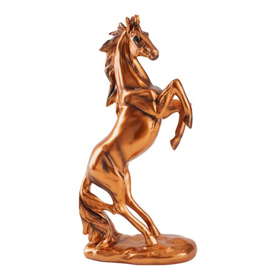 Стоящая Фигурка Лошади Имитация Винтажная Миниатюрная Статуэтка Пони Смола Скульптура Животного Украшение для Дома Офиса Настольное