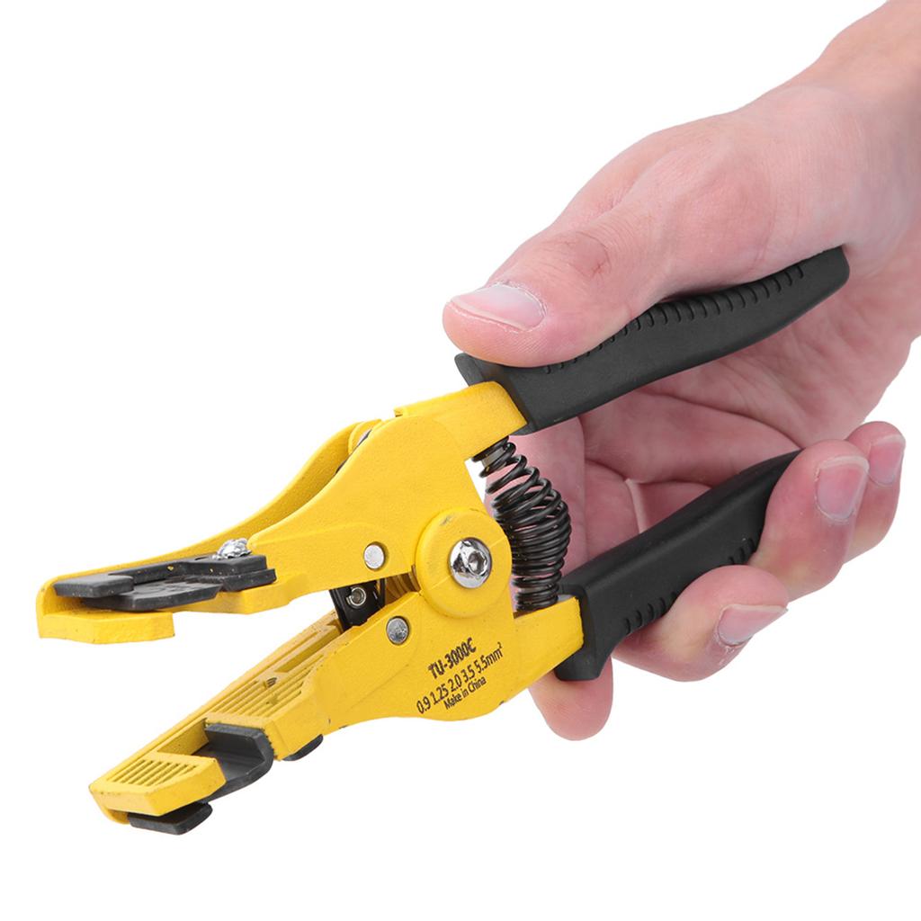 Automatic Wire Stripper Pliers Electricians Cable Stripping Tool 0.9 1.25 2.0 3.5 5.5mm