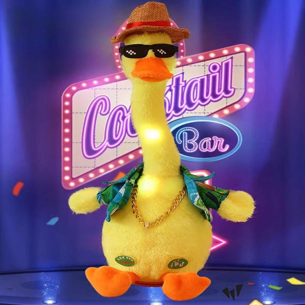 Talking Animals Dancing Duck Plush Doll Sound Recording Singing Dancing Duck Toy Children