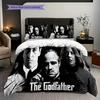 Power Loyalty Godfather Three-piece set (1 * duvet cover + 2 * pillowcase, without core) 2D Flat Duvet cover and pillowcase Bedding set