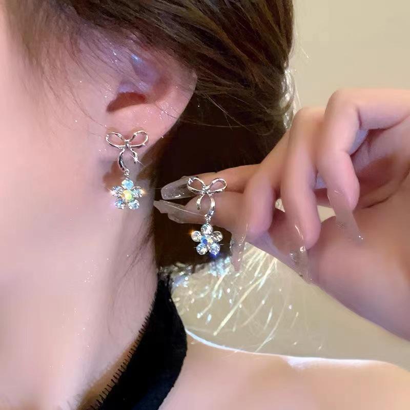 Серьги-бантики с кисточками в корейском стиле класса люкс — элегантный длинный дизайн для женщин