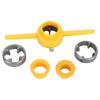 Pipe Threader 60 Degree Durable Manual Pipe Threading Kit with 3 Different Sizes Molds Shells for