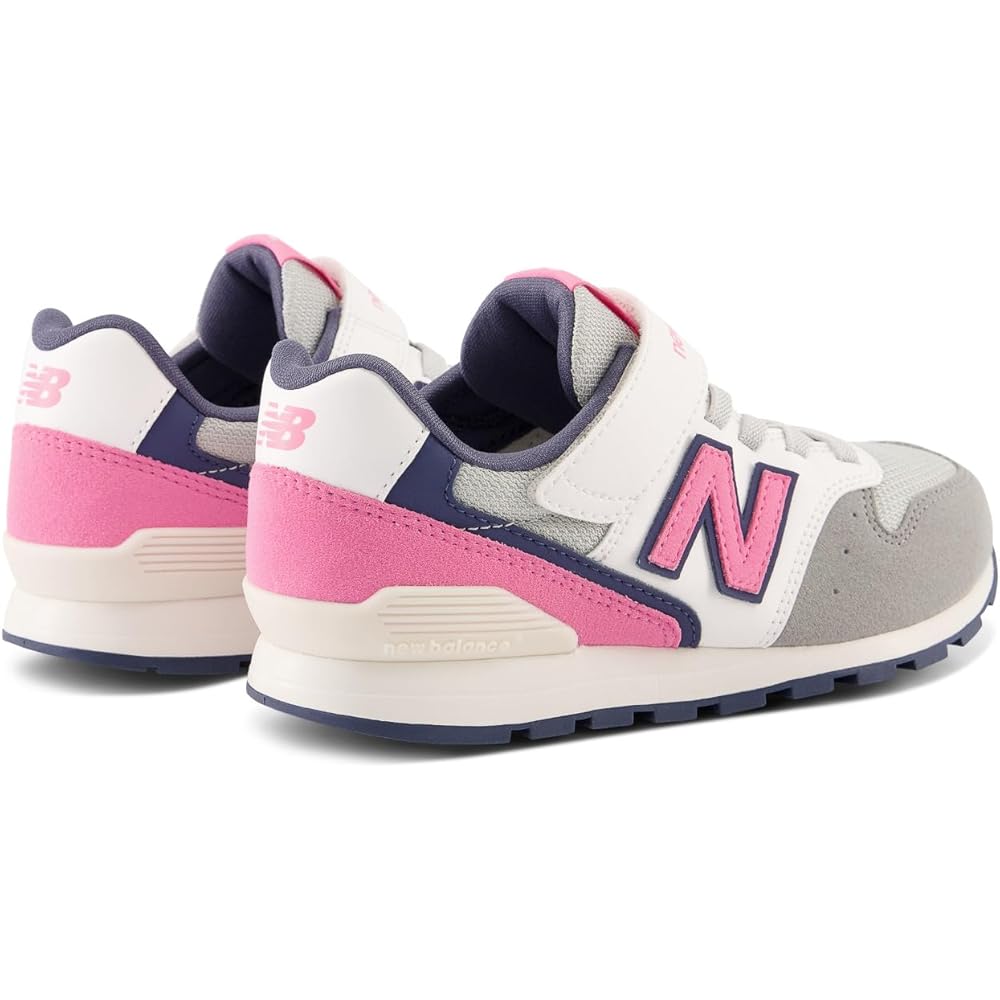 New Balance Kids YV996 Sneakers Rubber Laces Velcro Closure Pink 23.5 cm