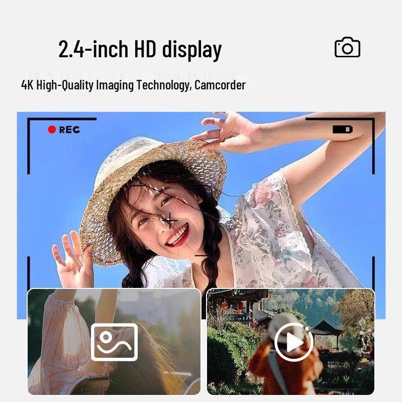 Pixel 9600W HD Flip Screen Student Camera - Portable, Compact, Ideal for Campus and Parties