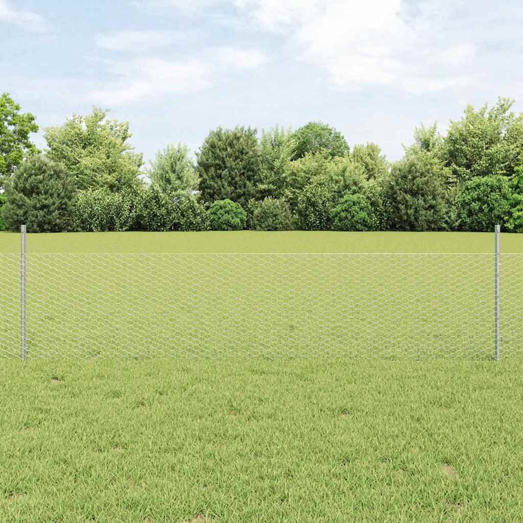 Welded Wire Fence 10 x 0.5 m (W x H) Hot Dip Galvanized Steel