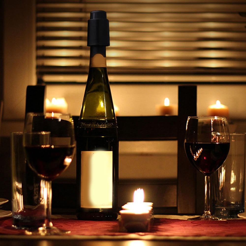 2pcs Leakproof Wine Bottle Stopper Vacuum Pump Wine Preserver Vacuum Wine Stopper Wine Lovers