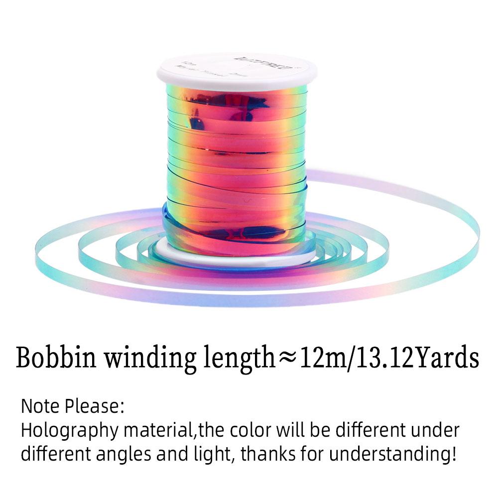 2 мм 2 тона материал для вязания мушек плоский майларовый мишурный для стримера флэшбэк нимфы комариное тело ребро рыболовная приманка