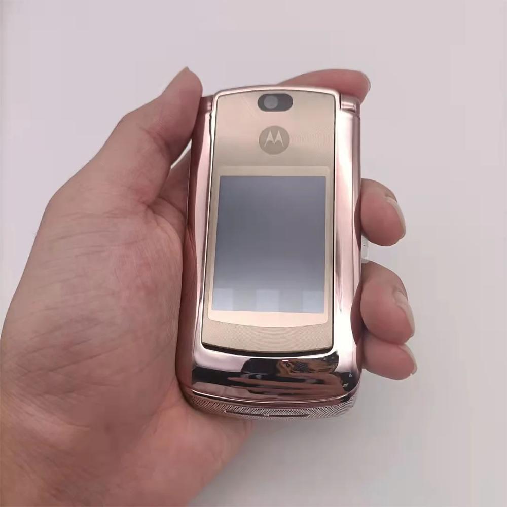 Восстановленный Оригинальный Мобильный телефон Motorola RAZR V9 2 МП 3G 2G с 1 SIM