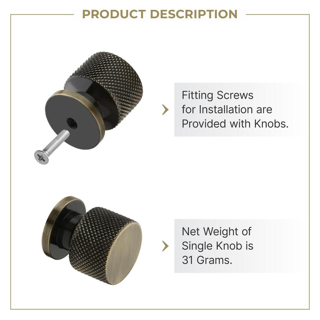 Набор из 3 алюминиевых ручек и тяг для ящиков – Прочные дверные ручки для шкафов, буфетов и гардеробов (Античная отделка)