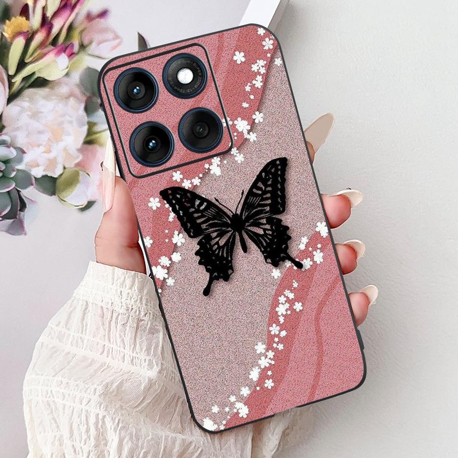 For Motorola Edge 60 Pro Case Luxury Butterfly Painted Cover Soft TPU Phone Case For Motorola Edge 60 Fusion Egde60 Pro 60S Bags