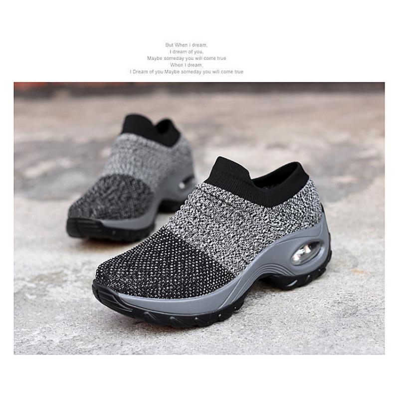 Женская спортивная обувь для путешествий и походов, повседневная обувь на воздушной подушке, увеличивающая рост, для улицы