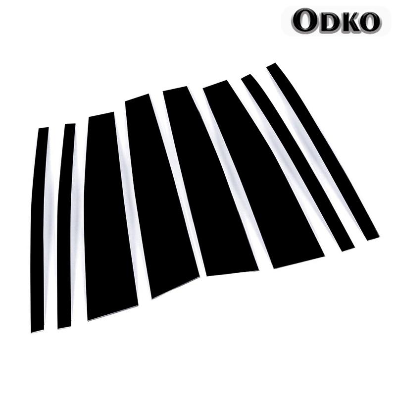 8 шт. Стойки кузова автомобиля для BMW X3 E83 2004-2005 2006 2007 2008 2009 2010 Накладки на стойки двери и окна BC Наклейки для декора
