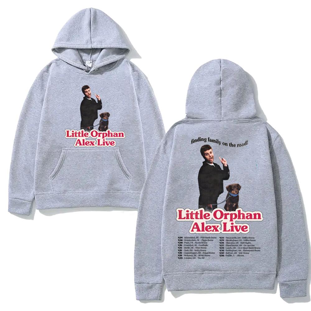 Alex Warren-2026 European Arena Tour Hoodie Casual High Quality Cartoon Print Sweatshirt with Hooded Fleece Comfortable Hoody