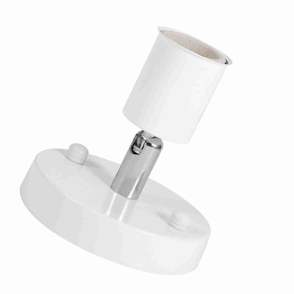 Ceramic Iron Wall Lamp E26E27 Bulb Holder Adjustable Single Socket Corridor Passage