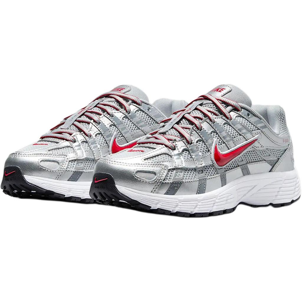 Nike Детские кроссовки P-6000 GS Metallic Silver Gym Red Flat-Silver Cool-Grey HV5064-002