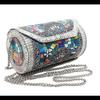 Маленький размер Ручная работа Металлическая сумка Кошелек для монет Этнический Свадебный Детская сумка клатч для вечеринки