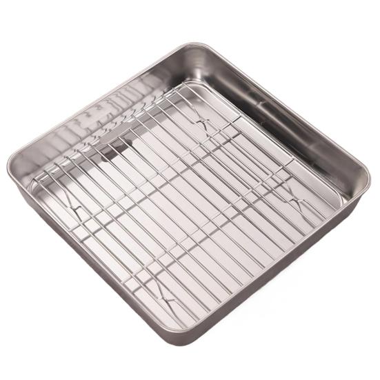 Решетка для аэрофритюрницы Решетка для гриля из нержавеющей стали Антикоррозийные многоразовые противни для аэрофритюрницы Духовка Домашние кухонные гаджеты