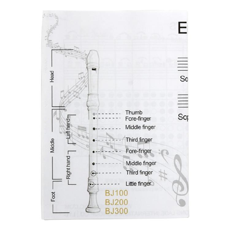 B Key Soprano Vertical Flute Baroque Clarinet Woodwind instrument for Beginner