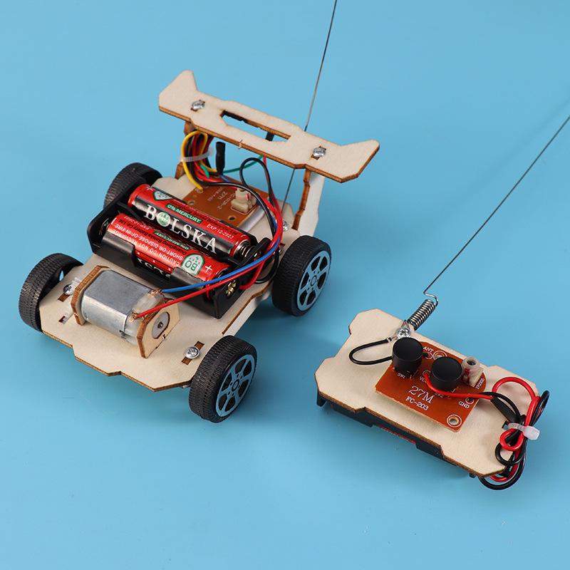 Tech Mini Wireless Remote Control Racing Car Kit for Students - DIY Model for Competitions and Teaching Aids
