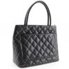 CHANEL Medallion Tote Tote Bag A01804 COCO Mark Matelasse black Caviar skin Women Used