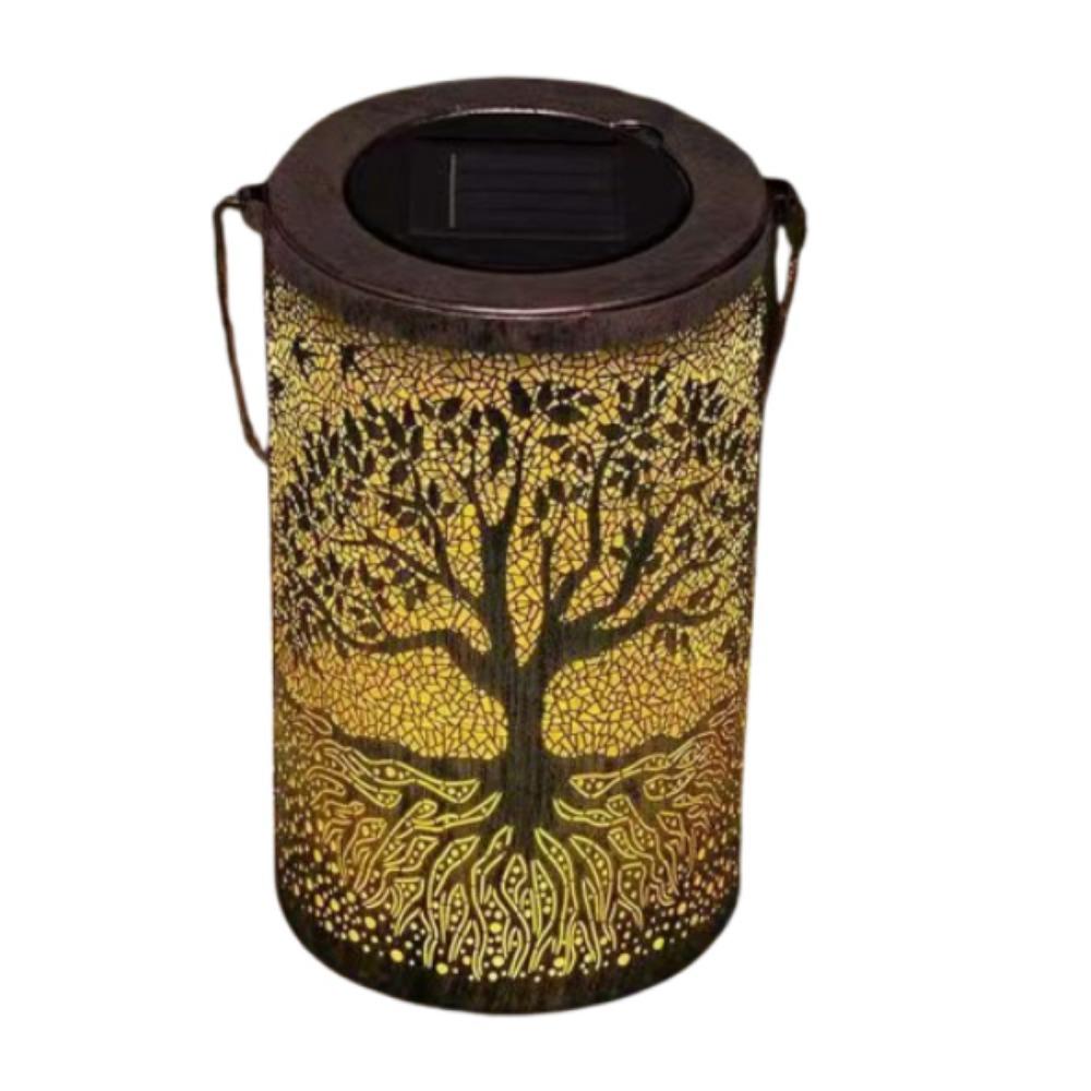 Portable Hanging Solar Lanterns Solar Powered Wind Chime Hanging Lamp Courtyard Landscape