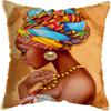 Home Decor Fashion Afro Black Women Girls Sofa Pillowcases Bedroom Living Room Decor Cushion Covers