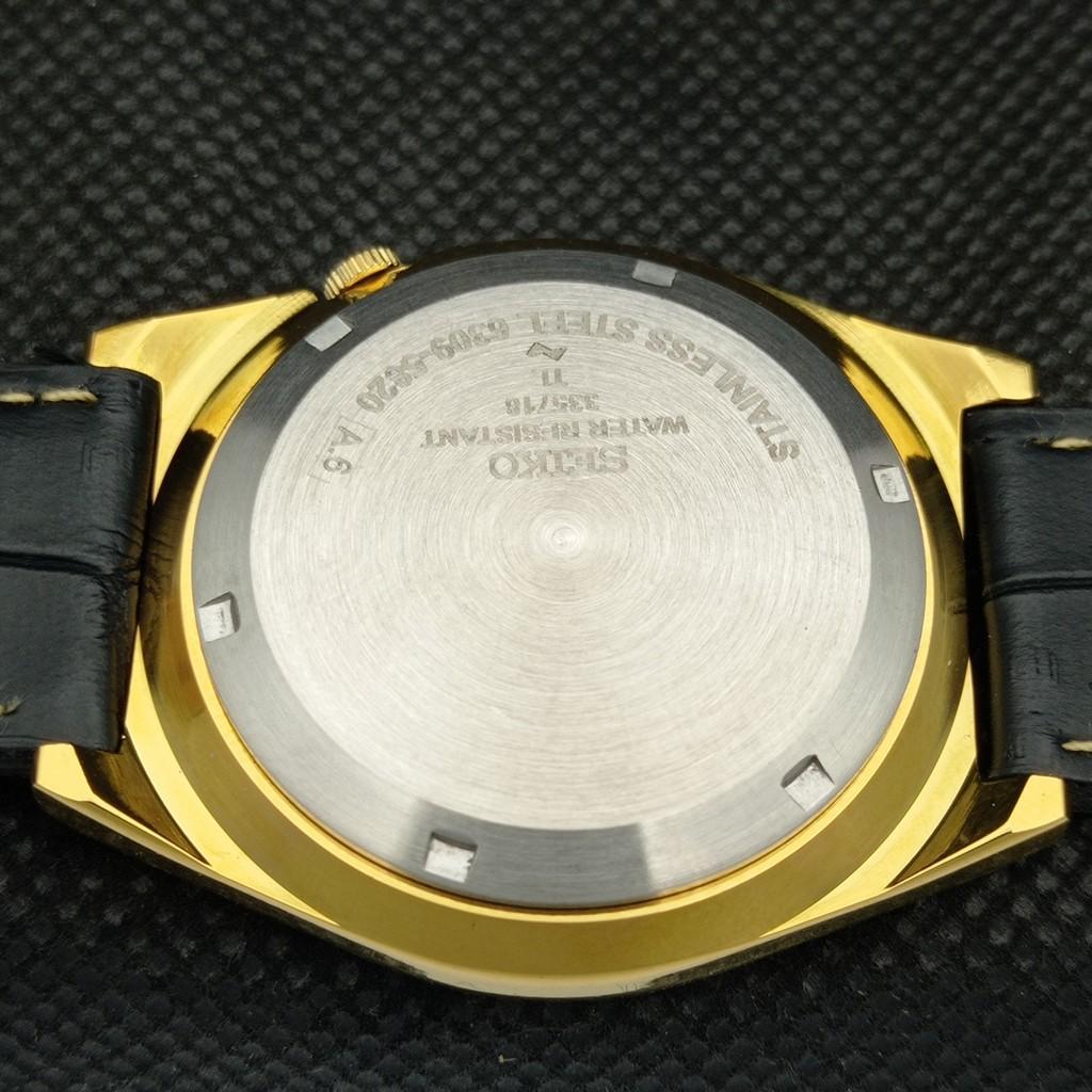 ВОССТАНОВЛЕННЫЕ ВИНТАЖНЫЕ ЧАСЫ SEIKO 5 AUTO 6309A JAPAN MENS DAY/DATE ЧЕРНЫЕ a309511-9