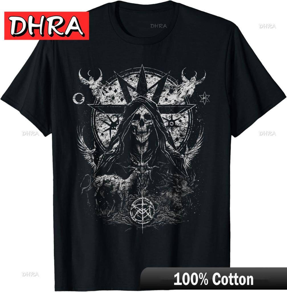 Gothic Aesthetic Occult Unholy Grunge Emo Punk Satanic T-Shirt Retro Tops Comfy Aesthetic Creative Tee Shirt Short Sleeve Trippy