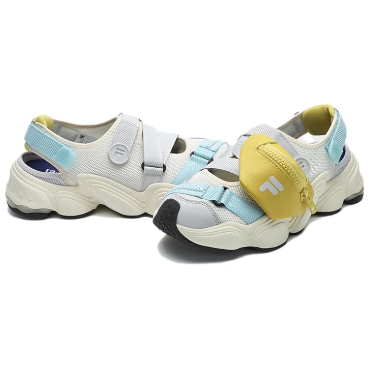 Fila Fusion Стойкие Удобные Прочные Пляжные Сандалии Женские Сандалии Белый Серый Желтый T12W421404FSN