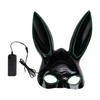 Glowing Bunny Mask Easter Funny Fancy Props Novelty LED Rabbit Long Ears for Holiday