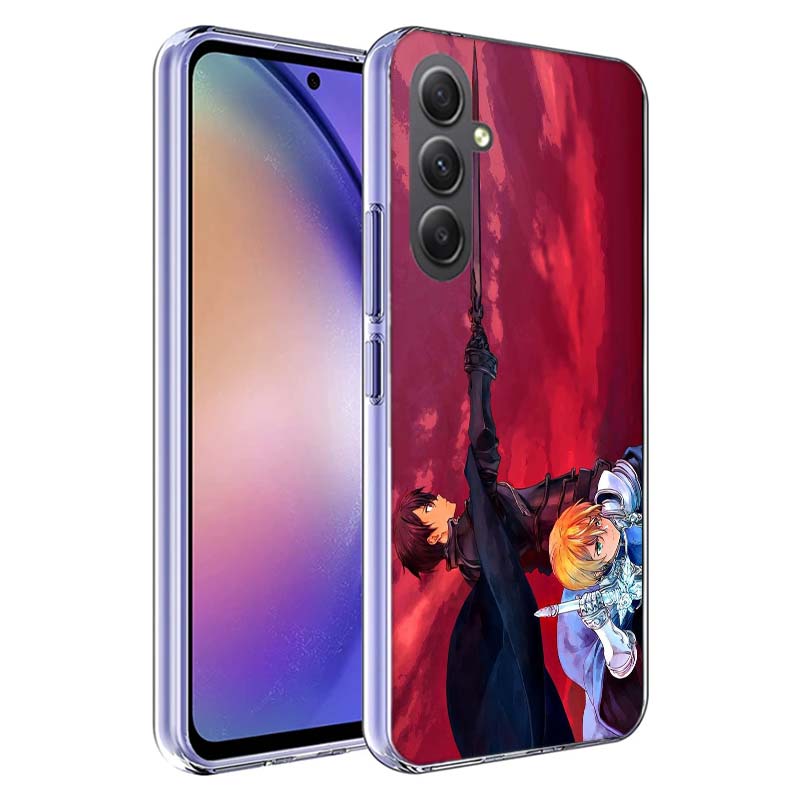 Чехол для телефона Samsung Galaxy A54 A34 A24 A14 A53 A33 A23 A13 A52S A32 A22 A12 Galaxy A03 A04 A02S A42 A73 с принтом из аниме Sword Art Online SAO