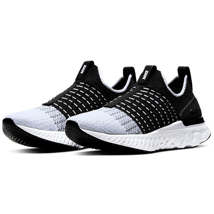 (WMNS) Nike React Phantom Run Flyknit 2 'Black White' Women's CJ0280-001