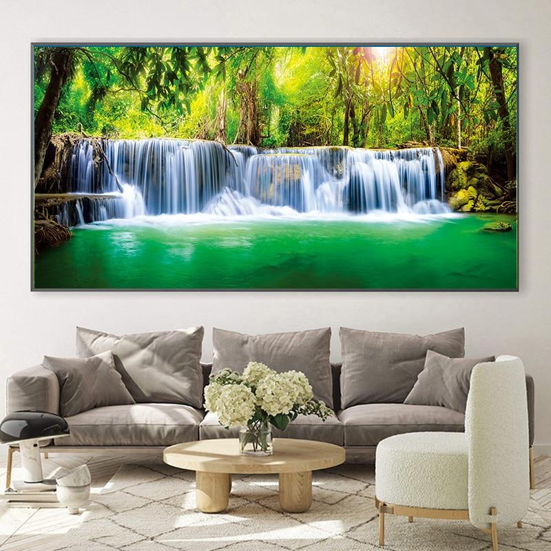 Древо жизни Густав Климт Пейзаж Цветы Настенная картина на холсте Скандинавский постер с принтом Картина для гостиной Домашний декор