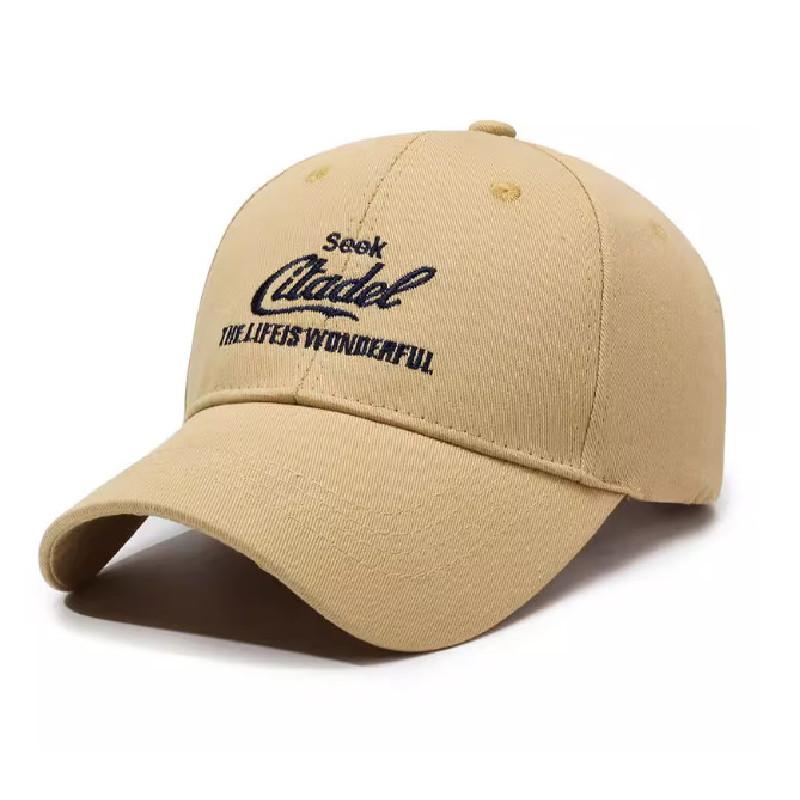 Embroidery Trendy Letter Adjustable Cotton Baseball Hat Details Street Look