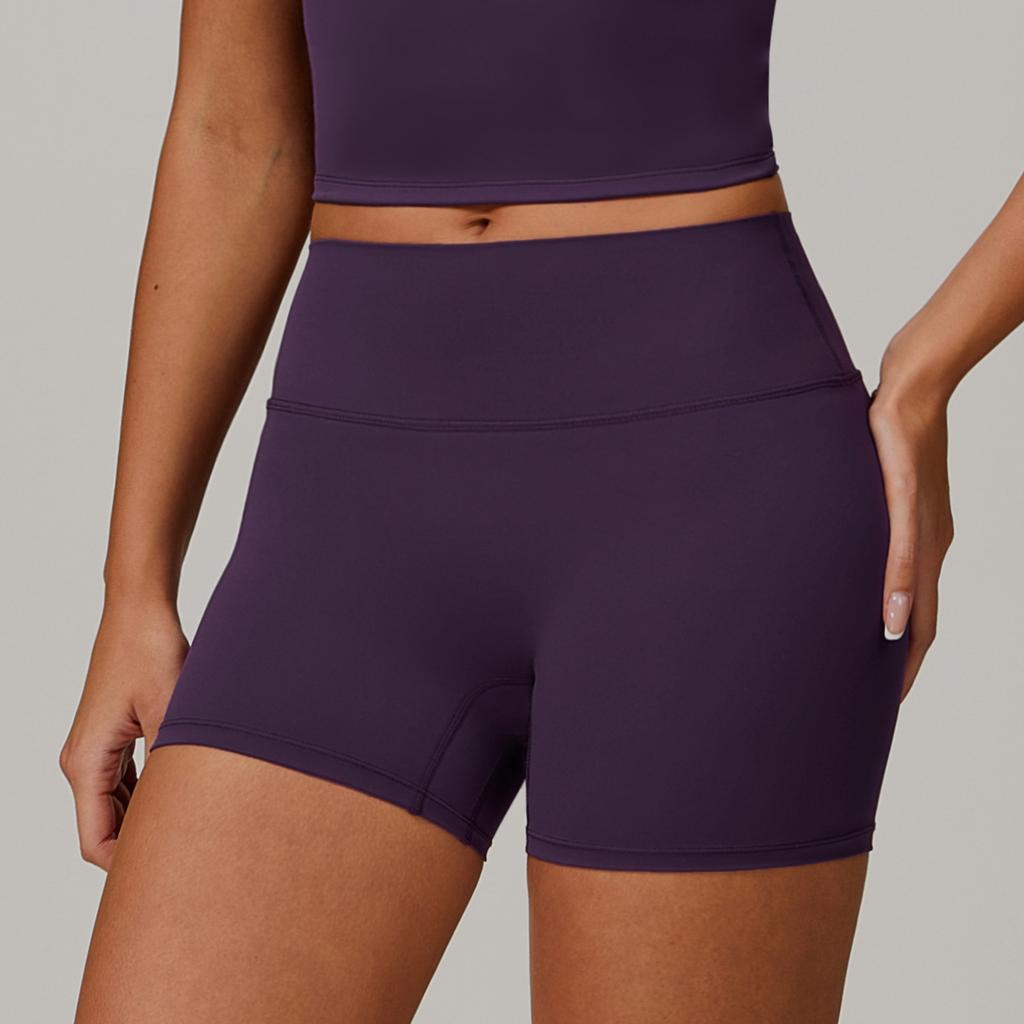 Summer Tight Yoga Shorts for Women High Waisted Belly Controlling Fitness Pants Butt Lifting Running Sports Shorts Female