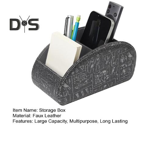 Ящик для хранения пульта дистанционного управления с 5 отделениями, большой вместимостью, органайзер для хранения пульта дистанционного управления, держатель для ручек