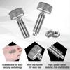 2 Pcs Hand Retractable Spring Plunger Stainless Steel Lock Out M6 Type Quick Release Pins For Rolling Toolbox Packout - Pengj