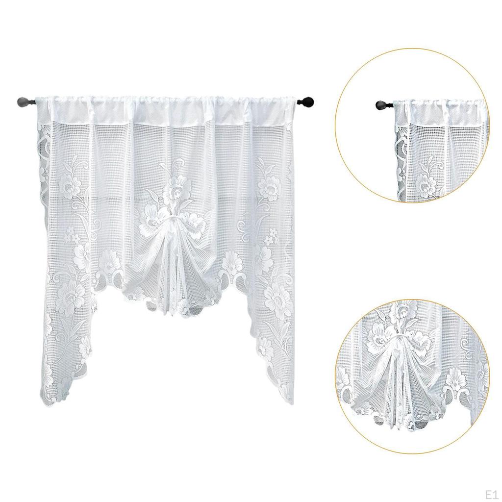 Breathable Swag Valance for Small Rod Pocket Design Bathroom and Hotel