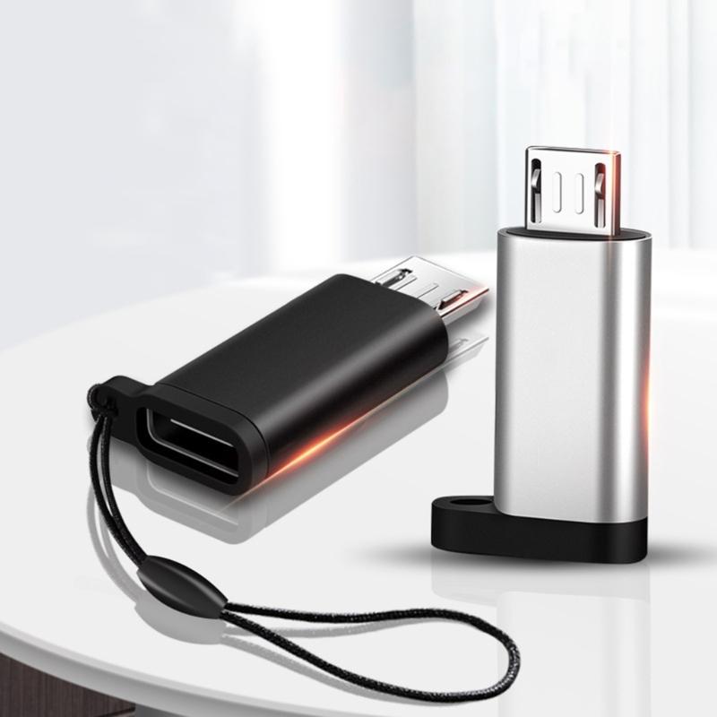 Маленький USB C на Micro USB Адаптер Портативный Type C Female на Micro USB Male Конвертер Разъем для Зарядки и Синхронизации Данных