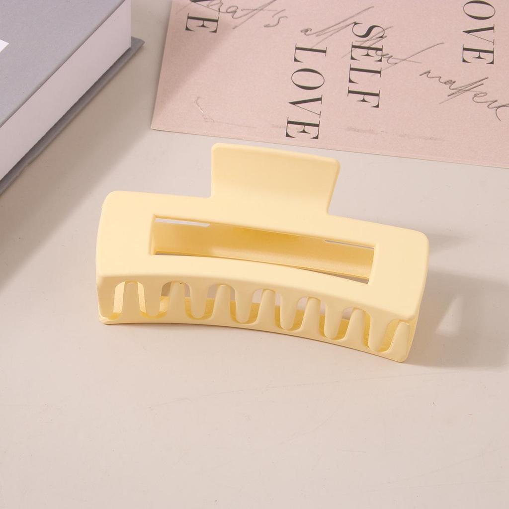 8.5CM x 10.5CM Rectangular Matte PS Hair Clip - Simple Shark Hair Accessory