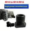 Адаптер для угловой шлифмашины Резьбовое крепление M10 M14 Переходник шпинделя шлифовальной машины Соединительная штанга гнездо-палец Электроинструмент