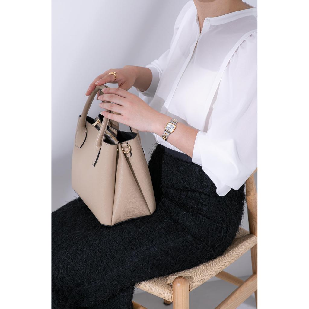 [Seiko Watch] Women's Analog Quartz Watch, Seiko Selection Nano Universe Collaboration, Silver & Yellow Gold, SSEH016