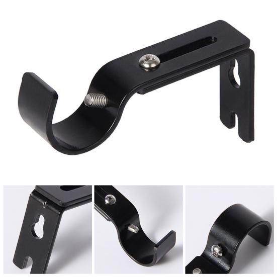 2 шт. кронштейн для карниза для штор, жесткая регулируемая длина, утолщенная, практичная, широкое применение, отличная жесткость, держатели для спальни