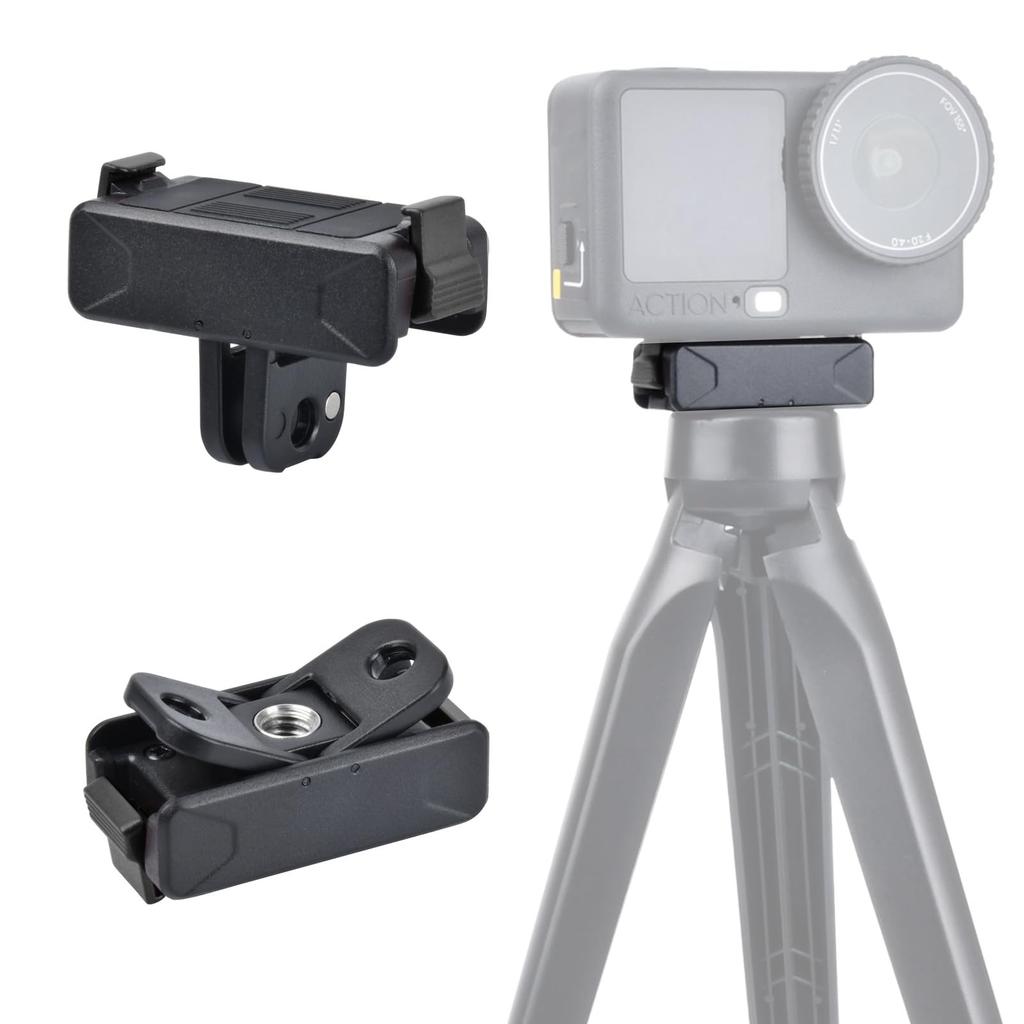 Yullmu OSMO Action 5 Pro Magnetic Mount Quick Release Mount Magnetic Screw Hole Tripod Mount Action Camera Accessory Compatible with OSMO 5 1/4